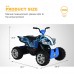 Uenjoy 24V Kids ATV 4 Wheeler, Ride On Car Toy ATV with LED Lights, 4-Wheel Suspension, 2 Speeds, Music, Radio, Bluetooth, USB - S2888-1