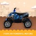 Uenjoy 24V Kids ATV 4 Wheeler, Ride On Car Toy ATV with LED Lights, 4-Wheel Suspension, 2 Speeds, Music, Radio, Bluetooth, USB - S2888-1