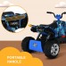 Uenjoy 24V Kids ATV 4 Wheeler, Ride On Car Toy ATV with LED Lights, 4-Wheel Suspension, 2 Speeds, Music, Radio, Bluetooth, USB - S2888-1