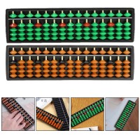 15-Column Abacus Beads, Mathematics Learning Arithmetic Calculating Tool for Children, Kids (2 Pack)