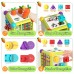 Activity Cube, 6-in-1 Shape Sorter Toy Development Learning Toy for Baby, Toddler, 12-18 Months - XQS-2070A