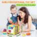 Activity Cube, 6-in-1 Shape Sorter Toy Development Learning Toy for Baby, Toddler, 12-18 Months - XQS-2070A