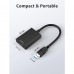 USB to HDMI Adapter for Monitor, USB 3.0/2.0 to HDMI Graphics Cable for PC Laptop Projector HDTV, 1080P Full HD Multi-Display Video Audio Converter for Windows XP/7/8/8.1/10/11 (Black) - X002EXUIE5