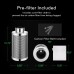 VIVOSUN 6-Inch Air Carbon Filter, Odour Control Filter with Pre-Filter Included, Reversible Flange for Inline Duct Fan, Grow Tent, 6" x 18"