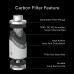 VIVOSUN 8-Inch Air Carbon Filter, Odour Control Filter with Pre-Filter Included, Reversible Flange for Inline Duct Fan, Grow Tent, 8" x 22"