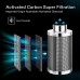 VIVOSUN 8-Inch Air Carbon Filter, Odour Control Filter with Pre-Filter Included, Reversible Flange for Inline Duct Fan, Grow Tent, 8" x 22"
