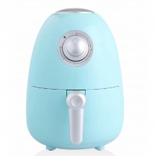 2L Air Fryer, 200°C One-Temperature Compact Air Fryer with Timer Knob, Non-Stick Fry Basket, Auto-Shutoff - AF12