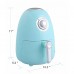 2L Air Fryer, 200°C One-Temperature Compact Air Fryer with Timer Knob, Non-Stick Fry Basket, Auto-Shutoff - AF12