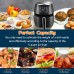 5.8Qt Air Fryer, 1700W XL Air Fryer with Digital Display, Temperature Control, 8 Preset Cooking Modes, Recipe Book  - AF18