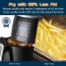 5.8Qt Air Fryer, 1700W XL Air Fryer with Digital Display, Temperature Control, 8 Preset Cooking Modes, Recipe Book  - AF18
