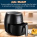 5.8Qt Air Fryer, 1700W XL Air Fryer with Digital Display, Temperature Control, 8 Preset Cooking Modes, Recipe Book  - AF18