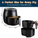 5.8Qt Air Fryer, 1700W XL Air Fryer with Digital Display, Temperature Control, 8 Preset Cooking Modes, Recipe Book  - AF18