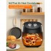 4Qt Air Fryer, 1400W Compact Air Fryer with 8 Preset Modes, Dual Knob Control, Non-Stick Basket, Auto Shut-Off - AF357-M