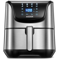 AICOOK 5.5L Air Fryer with Digital Display, Temperature Control, 8 Preset Cooking Modes, Recipe Book