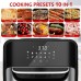 NUTRIFRYER 12.7Qt Air Fryer, 1700W Stainless Steel Convection Oven with 10 Preset Cooking Modes, LED Touch Screen, View Window, Accessories - GLA-1008