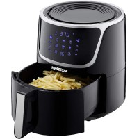 7 Qt Air Fryer with Dehydrator Function, 1700W XL Air Fryer with 3 Dehydrating Racks, Touch Screen Display, 8 Preset Cooking Modes - GW22956