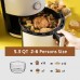 5L Air Fryer, 1400W Air Fryer with 8 Preset Modes, Dual-Knob Temperature Control & Timer, Non-Stick Basket, Recipe Book - HCAF2A001-5L