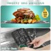 NUTRIFRYER 4QT Air Fryer, 1400W Small Compact Airfryer with Non-Stick Basket, 50PCS Parchment Paper Liners, Recipe Instructions 