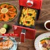 NUTRIFRYER 4QT Air Fryer, 1400W Small Compact Airfryer with Non-Stick Basket, 50PCS Parchment Paper Liners, Recipe Instructions 