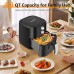 SyncLiving 4.8Qt Air Fryer, Compact Air Fryer with Dual Knob Control, Non-Stick Fry Basket, Auto Shut-Off, Recipe Book - YJ-310D