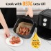 SyncLiving 4.8Qt Air Fryer, Compact Air Fryer with Dual Knob Control, Non-Stick Fry Basket, Auto Shut-Off, Recipe Book - YJ-310D