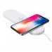 3 in 1 Mini Airpower Qi Wireless Fast Charging Pad for Samsung, iPhone 8/ 8Plus/ X/ Xr/ Xs/ Xs Max and Apple Watch 1/ 2/ 3/ 4