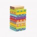 TOPBRIGHT 51PC Cartoon Animal Stacking Blocks Game, Colored Wooden Blocks Set with Dice, 24 Cards for Children Kids Ages 3+ 