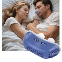 Anti-Snoring Nasal Breathing Device  Quiet Dual Airflow, Lightweight & Rechargeable  Compact Ergonomic Fit  Comfortable Sleep Aid for Home & Travel