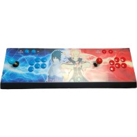 2-Player Pandora Box Arcade Console with 3D/2D Games, HDMI VGA Output, Naruto Anime Design, Dual Joysticks & Buttons, Retro Gaming Machine with USB, for TV PC Monitor (68x22x6.5 cm)