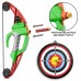 Toy Archery Bow and Arrow Set for Kids, 18 inch Bow with Dart Holder, 8 Foam Darts with Suction Cup, Target Practice Game for Indoor, Outdoor - OD001