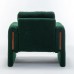  Modern Bouclé Accent Armchair 35.5" Wide Upholstered Lounge Chair with Track Arms, Enclosed Base, Foam Cushion, Wood Frame for Living Room, Bedroom, Office