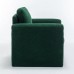  Modern Bouclé Accent Armchair 35.5" Wide Upholstered Lounge Chair with Track Arms, Enclosed Base, Foam Cushion, Wood Frame for Living Room, Bedroom, Office