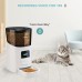 6L Automatic Pet Feeder, Wi-Fi Enabled Cat Dog Feeder Pet Dry Food, Auto Food Dispenser with Portion Control 1-15 Meals Per Day, Distribution Alarms and Voice Recorder