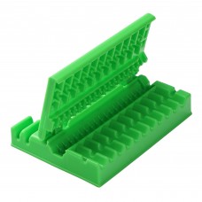 BBQ Skewer Maker Tool, Portable Green Kabob Skewering Mold for Meat, Vegetables, Tofu & Kebab Prep, Reusable Plastic Grill Accessory for Outdoor Barbecue and Kitchen Cooking