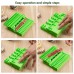 BBQ Skewer Maker Tool, Portable Green Kabob Skewering Mold for Meat, Vegetables, Tofu & Kebab Prep, Reusable Plastic Grill Accessory for Outdoor Barbecue and Kitchen Cooking