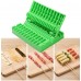 BBQ Skewer Maker Tool, Portable Green Kabob Skewering Mold for Meat, Vegetables, Tofu & Kebab Prep, Reusable Plastic Grill Accessory for Outdoor Barbecue and Kitchen Cooking