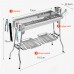  Portable BBQ Large Foldable Charcoal Grill For Outdoor Grilling, Picnic, Patio And Backyard Barbecue with Carry Bag