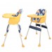 Toytexx Baby High Chair, Dining Feeding Booster Seat with Adjustable Legs, Safety Belt, Anti-Slip, Dining Tray - 8936