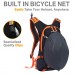 LOCALLION 18L Cycling Backpack, Lighweight Bag with Mesh Pad Reflective Strips for Outdoor, Cycling, Hiking (Orange)