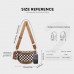 Checkered Crossbody Bag for Women, Crescent Plaid Shoulder Purse with Adjustable Strap, Zipper Closure, Mini Card Pouch, Studded Fashion Bag for Daily Travel Model 389-P Checkered Crossbody Bag for Women, Crescent Plaid Shoulder Purse with Adjustable Strap, Zipper Closure, Mini Card Pouch, Studded Fashion Bag for Daily Travel Model 389-P