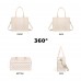 Checkered Tote Bag for Women, Beige Plaid Crossbody Handbag with Top Handles, Adjustable Shoulder Strap, Large Capacity Vegan Leather Purse for Work, Travel, Daily Use Model  458