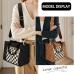  Checkered Crossbody Tote Bag for Women, Large Capacity Plaid Shoulder Handbag with Adjustable Strap, Zipper Pockets, Top Handles, Black/Brown Daily Travel Purse Model D-P