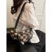 Checkered Shoulder Bag for Women, Small Crossbody Purse with Adjustable Strap, Mini Plaid Handbag with Zipper, Coin Pouch, Black Brown Fashion Bag for Daily Use, Travel, Shopping Model 248-P