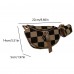 Checkered Shoulder Bag for Women, Small Crossbody Purse with Adjustable Strap, Mini Plaid Handbag with Zipper, Coin Pouch, Black Brown Fashion Bag for Daily Use, Travel, Shopping Model 248-P