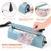 8 inch Impulse Bag Sealer Poly Bag Sealing Machine Heat Seal Closer for PP/PE Bags