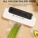 Vacuum Sealer Bags 50 Pack Pre-Cut Food Storage Pouches, Textured One-Side Design, Easy Tear, Compatible with Vacuum Sealer Machines  25 x 50 cm Kitchen Use
