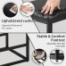 2PCS Square Bar Stool Set with PU Leather Cushion 24"Counter & Bar Height Heavy-Duty Metal Frame, Footrest, Non-Slip Feet for Kitchen Island, Bar, Dining 2PCS Square Bar Stool Set with PU Leather Cushion 24"Counter & Bar Height Heavy-Duty Metal Frame, Footrest, Non-Slip Feet for Kitchen Island, Bar, Dining