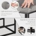 2PCS Square Bar Stool Set with PU Leather Cushion 24"Counter & Bar Height Heavy-Duty Metal Frame, Footrest, Non-Slip Feet for Kitchen Island, Bar, Dining 2PCS Square Bar Stool Set with PU Leather Cushion 24"Counter & Bar Height Heavy-Duty Metal Frame, Footrest, Non-Slip Feet for Kitchen Island, Bar, Dining