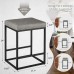2PCS Square Bar Stool Set with PU Leather Cushion 24"Counter & Bar Height Heavy-Duty Metal Frame, Footrest, Non-Slip Feet for Kitchen Island, Bar, Dining 2PCS Square Bar Stool Set with PU Leather Cushion 24"Counter & Bar Height Heavy-Duty Metal Frame, Footrest, Non-Slip Feet for Kitchen Island, Bar, Dining