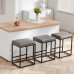 2PCS Square Bar Stool Set with PU Leather Cushion 24"Counter & Bar Height Heavy-Duty Metal Frame, Footrest, Non-Slip Feet for Kitchen Island, Bar, Dining 2PCS Square Bar Stool Set with PU Leather Cushion 24"Counter & Bar Height Heavy-Duty Metal Frame, Footrest, Non-Slip Feet for Kitchen Island, Bar, Dining